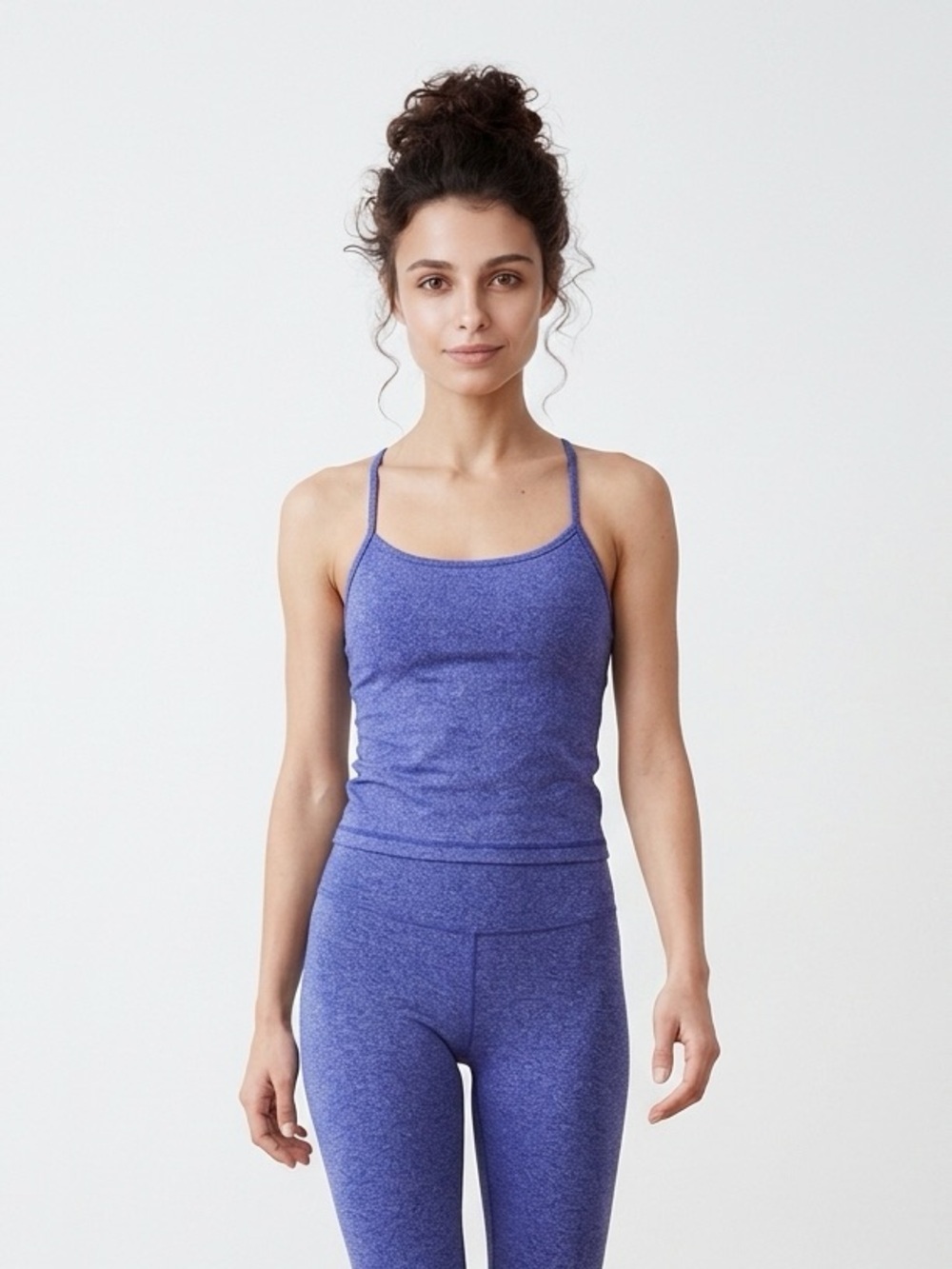 lululemon athletica Heathered Purple Slim Fit Tank | Spaghetti Straps | Size 8
